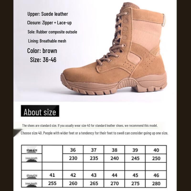 Winter Combat Snow Boots