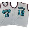Grizzlies Ja Morant #12 Kids' White Summer Basketball Jersey