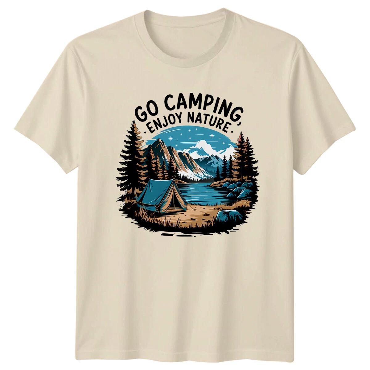 Go Camping Enjoy Nature Graphic Camping Adventure T-Shirt S