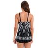 Kvinne Ny kolleksjon Sport badedrakt Bikini Chic Lotus Leaf Print Todelt sett Tankini europeisk stil
