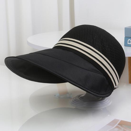Women Baseball Hat Adjustable Fit Hollow Breathable Wide Brim Summer Hat with Large Brim Cycling Sunshade Fisherman Cap