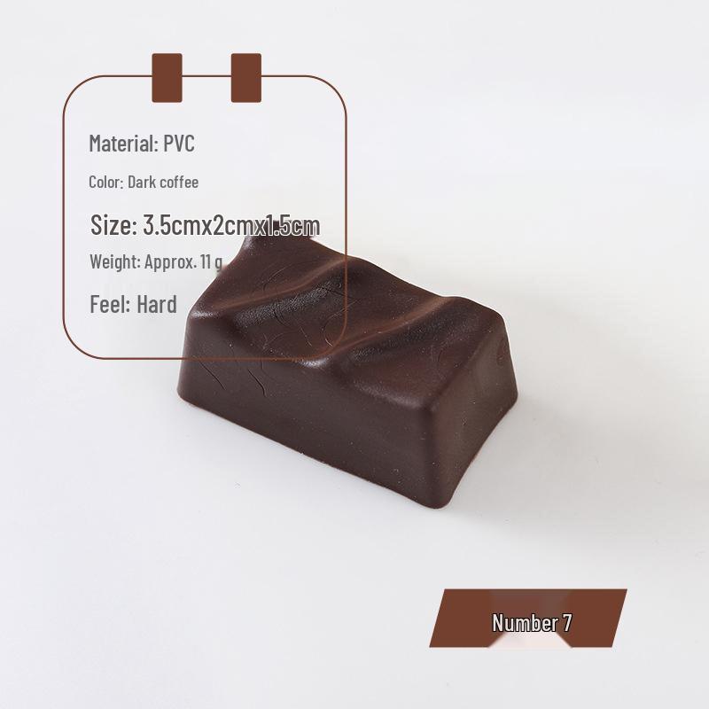 PVC Chocolate Model Props for Dessert Shop and Photography Display