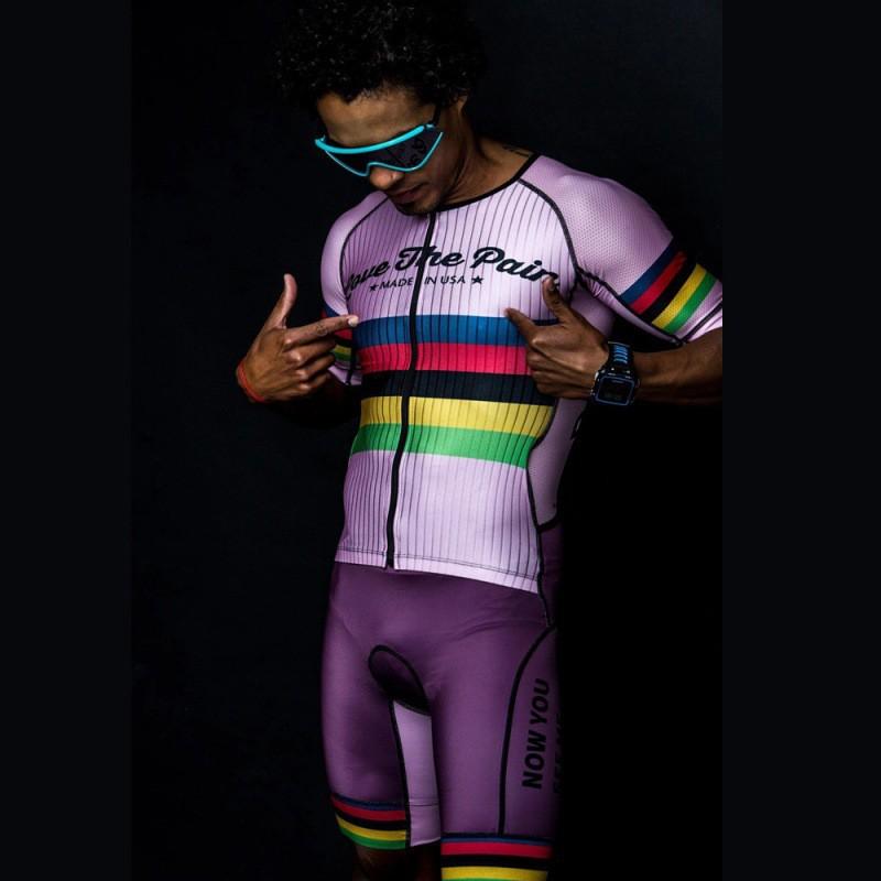Men Women Triathlon Cycling Suit One-Piece Race Wear Winter Thermal Compression Outfit