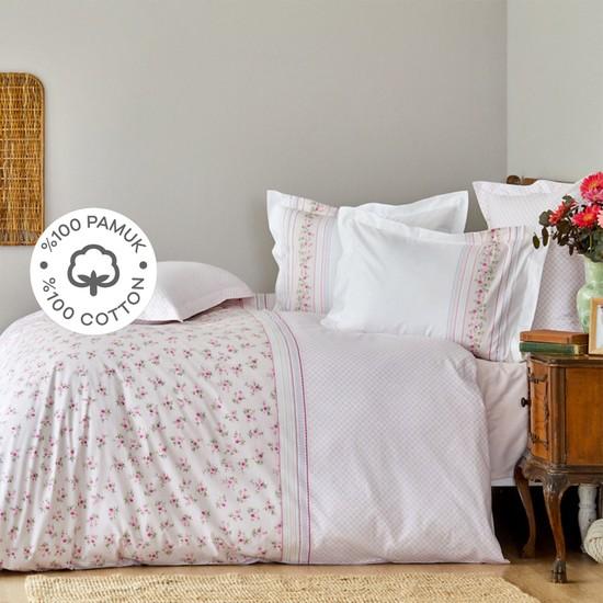 

Karaca Home Glen Розовый комплект из 100% хлопка с одним пододеяльником