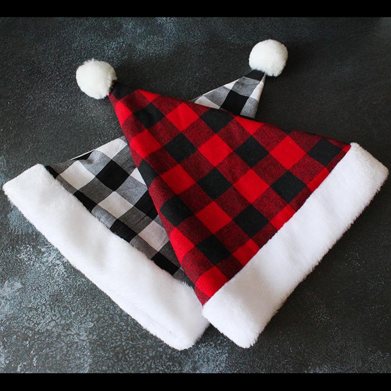 

Christmas Items, Decorative Props, Holiday Dress Up Hats, Plaid Christmas Hats