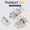 Toilet Bathroom Lock Vacant/Engaged Stainless Steel Door Lock Indicator Restroom Toilet Privacy Partition Door Lock Latch