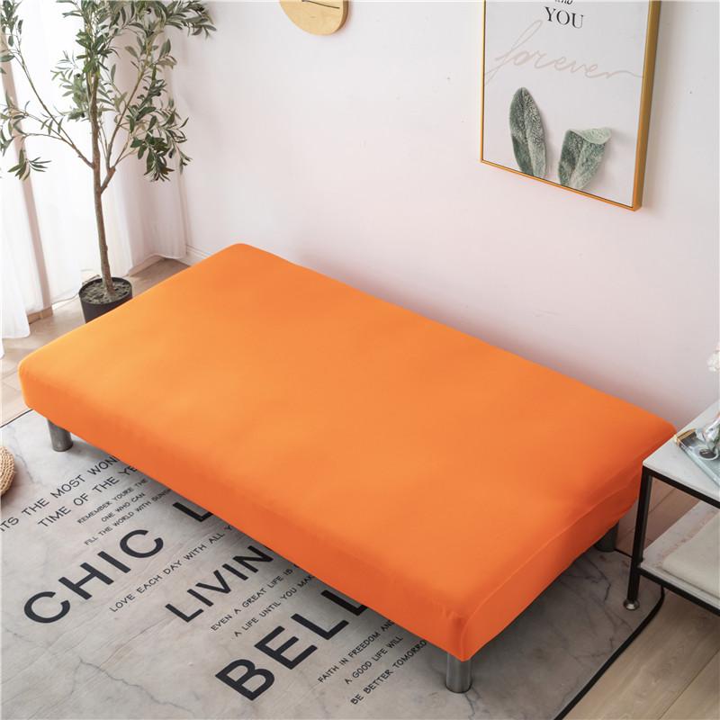 Solid Color Sofa Bed Cover All-inclusive Folding Sofa Covers for Living Roon Tight Wrap Couch Cover Without Armrest Funda Sofa