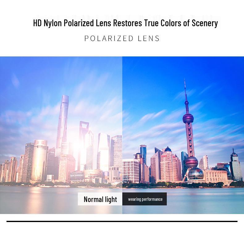 2024 Homus Nylon Polarized Sunglasses with Screwless, Weldless Design and Hollowed-Out Bridge - Model 7316.