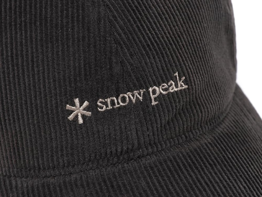 Snow Peak Corduroy Ball Cap Headwear Dark Size M GS-S25FUFBC63, Cap, Hat, Men's/Women's, Charcoal,