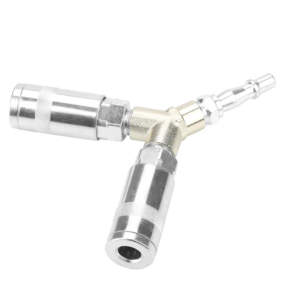

14 BSP Y Piece 3 Way Pneumatic Quick Fitting Air Pump Compressor Connector Galvanized Iron