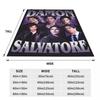 Damon Salvatore The Vampire Diaries Blanket Flannel Throw Blanket Throw Blankets for Home Bedroom Travel Throws Bedspread Quilt