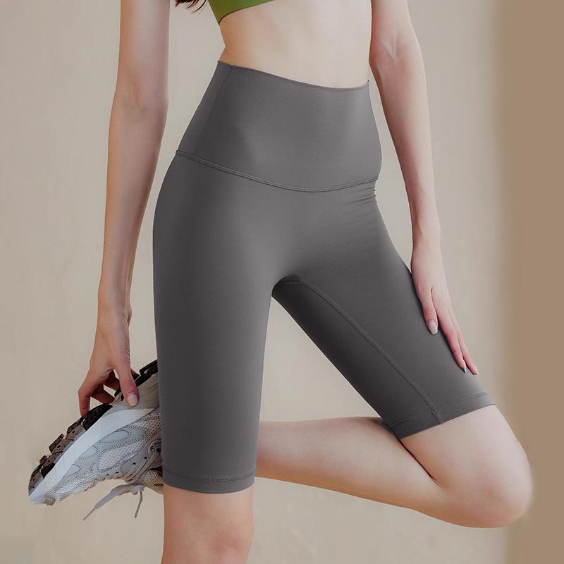 Women's High-Waisted Yoga and Running Shorts Set