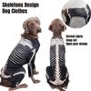 Premium Polyester Dog Clothes For Halloween Transform Your Dog Into A Cool Skeleton