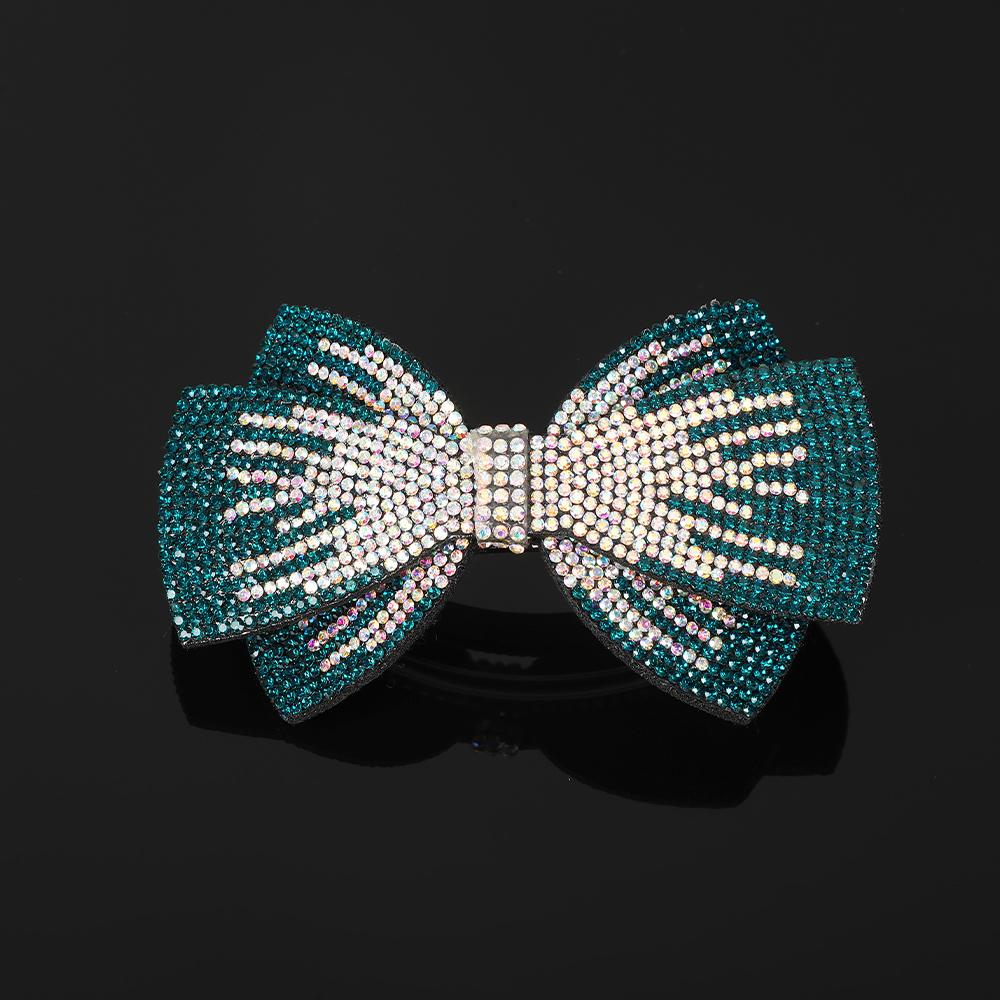 Víceúčelová sponka do vlasů s dvojitou mašlí z kamínků, pružinová spona, pohádkové vrchní spony, sponka do vlasů na zadní stranu hlavy, barrettes, čelenka pro ženy, pokrývka hlavy