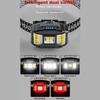 COB LED Outdoor Head Lamp Motion Sensor Strong Light Headlight Power Display Head Mounted Flashlight for Outdoor Night Fishing