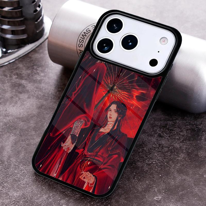 Chinese Style Tian Guan Ci Fu Phone Case For iPhone 17 16 15 14 13 12 11 Pro Max Plus 17Air Soft Silicone Cover