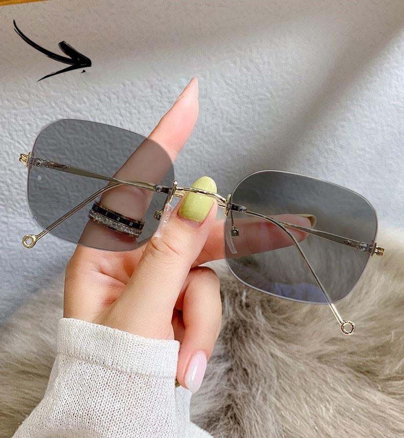 

Новая модель женских безободковых очков с защитой от синего света, модный ретро-стиль 2189 -4