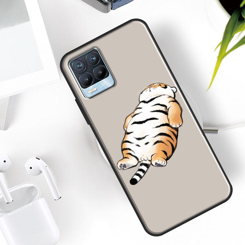 

fat tiger Cartoon Funny Case For Realme 15 12 11 13 14 Pro Plus C65 C67 C61 C53 C55 C51 C25 C63 C71 C75 GT6 GT7 Pro Realme C31
