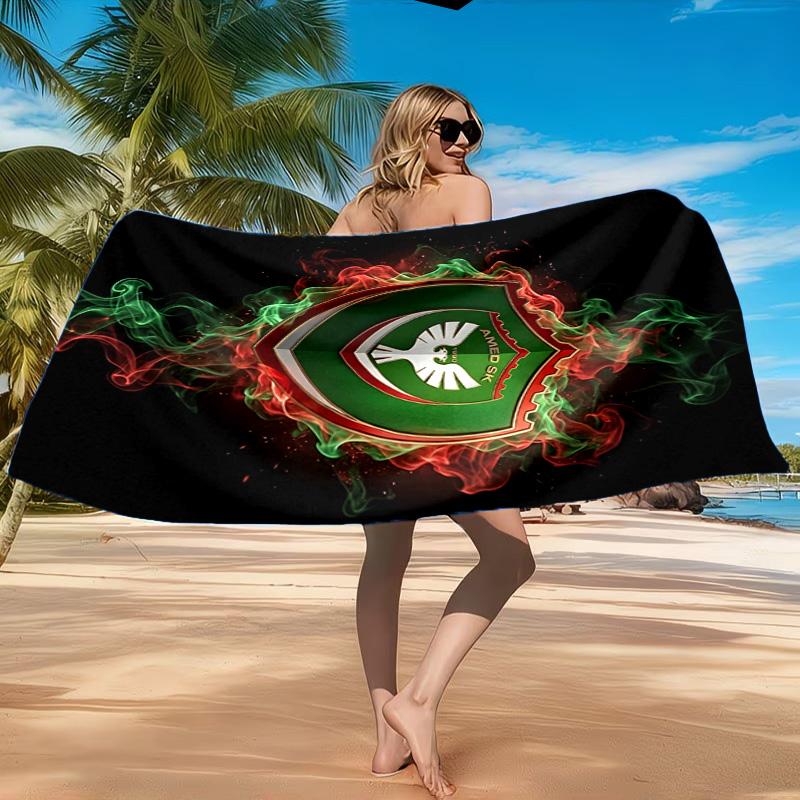 Amed Sk Crest Design Beach Towel, Quick-drying, Easy To Care For, Suitable for Both Fitness and Beach Vacations,Sports Essential