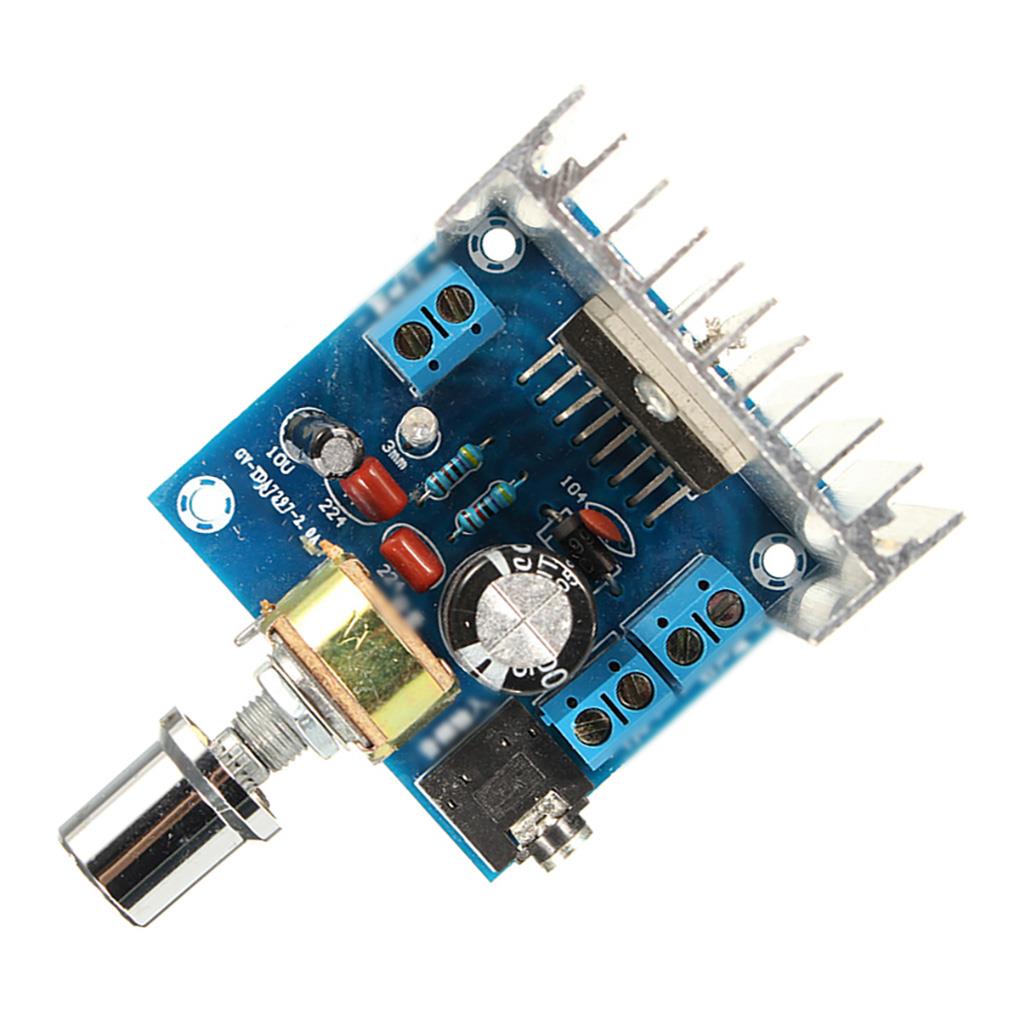 AC/DC 12V TDA7297 2*15W Motorcycle Power Amplifier Board Digital Stereo Audio Amplifier Dual Channel AMP Module