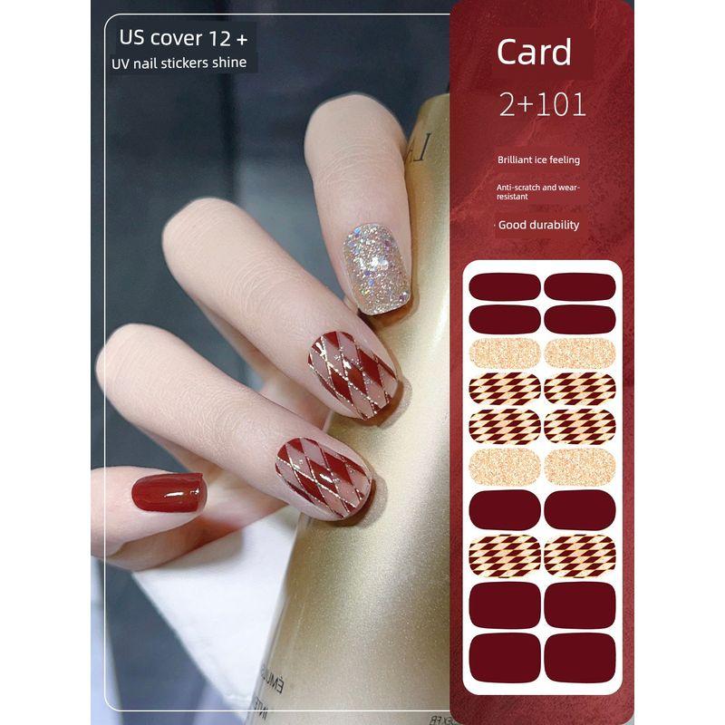 

Beauty Cover Gel Stickers Shiny Long-Lasting Extended Manicure Megai 2+101 Card