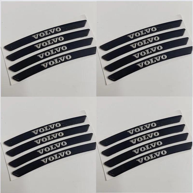 4PCS Volvo Wheel Sticker is suitable for the tire labeling of Volvo s90xc60s60lxc40xc90v90cc wheel metal modified car.