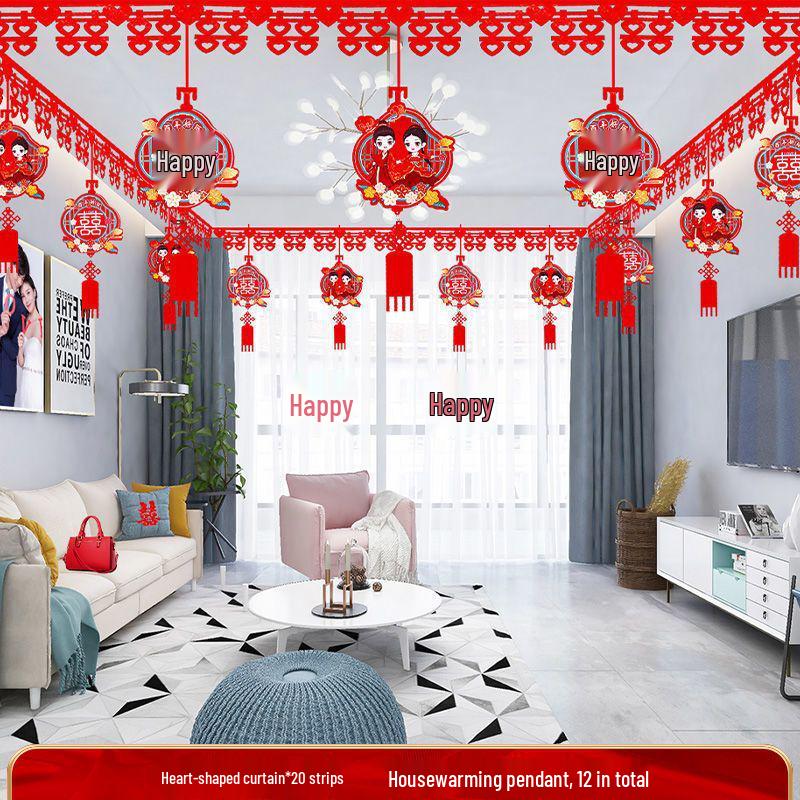 Wedding Decoration Set: Groom and Bride Bedroom & Living Room Ceiling Ornaments