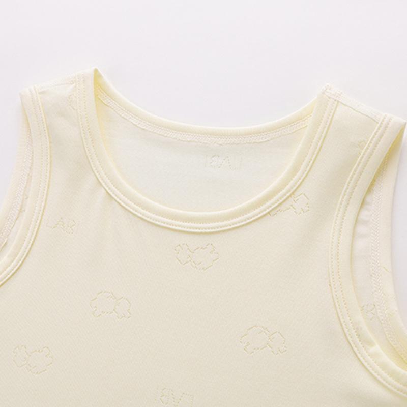 Rabbi Children's Vest Summer New Thin Style with Baby Sleeveless Vest Breathable Top