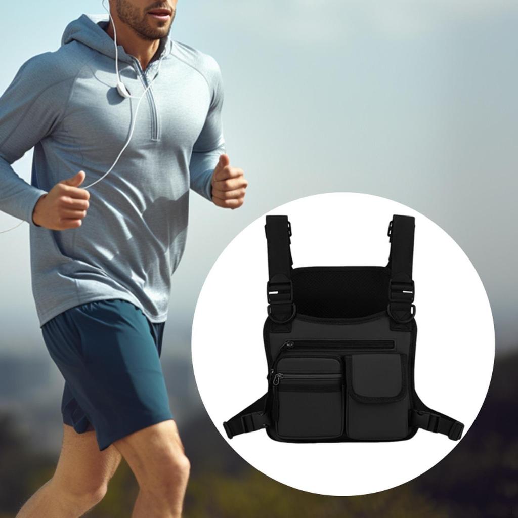 Chest Rig Bag Lightweight Front Pack for Fishing Outdoor Activities Walking