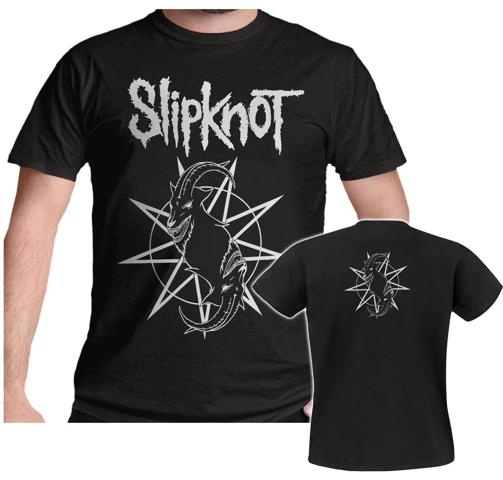 

Official Slipknot T Shirt Goat Star Logo Black Heavy Metal New S M L XL XXL 2XL