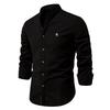 Men's Cotton-Linen Casual Long-Sleeve Shirt - Japanese Style