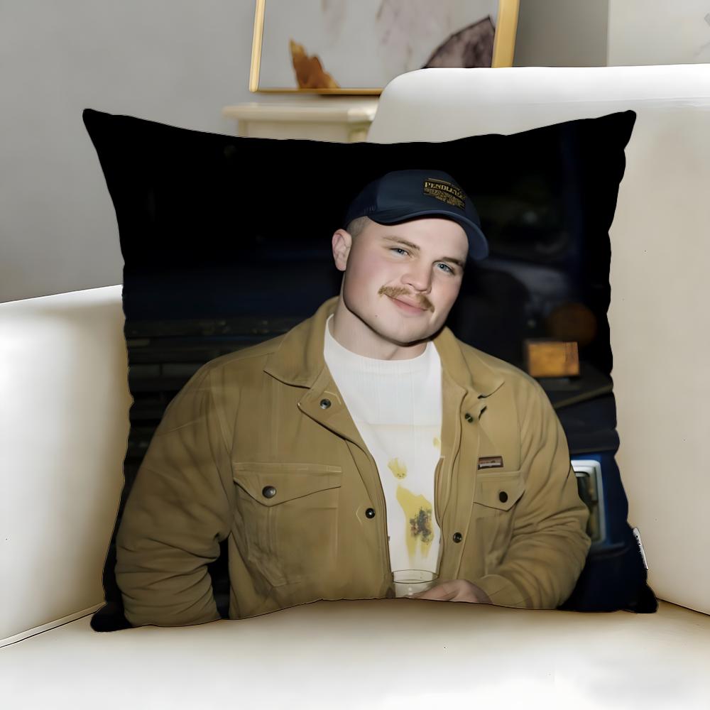 popular singer Zach Bryan Cushion Cover Soft  EasyWash Pillow Case  Versatile for Couch Bed Travel and Office 30X30cm