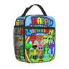 Rhythm Box Lunch Bag, Full-Printed Picnic Bag For Primary And Secondary School Students, Cartoon Animation Wear-Resistant Portable Thermal Insulation