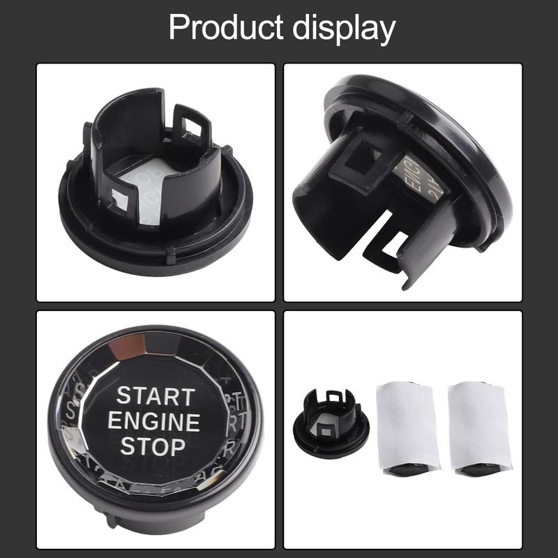 

Seamless Engine Start Button Knob Cover Compatible with For Jaguar XF XE and F Pace (16 19) Designed for Easy tallation