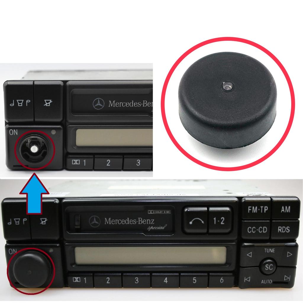 EDP123 Radio o Lettore Navigazione Manopola Rotativa Pulsante in Plastica Per Mercedes Becker Speciale W201 190 202 208 126 124 140 210 R129 A0038205686