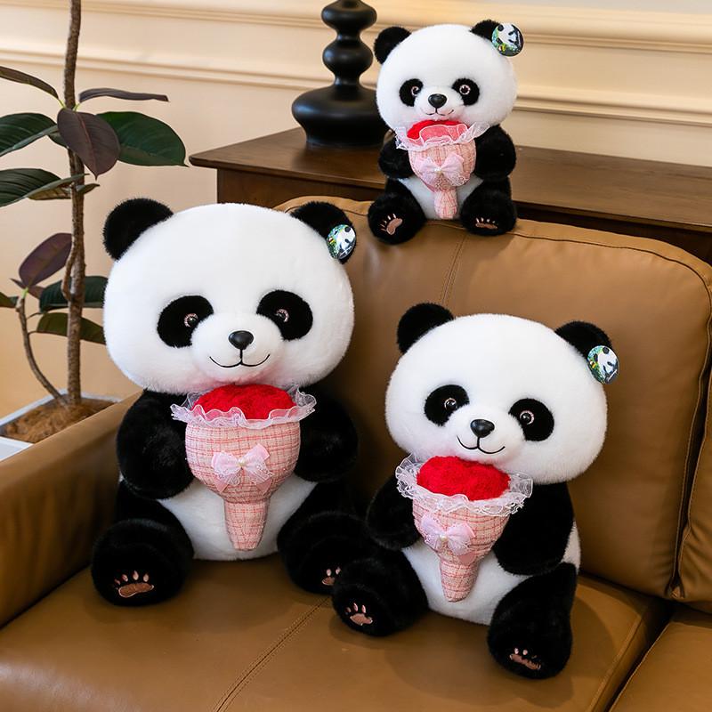 Cute Panda Plush Toy Cartoon Stuffed Animal Gift For Kids And Adults