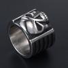 Anello Vintage Teschio Fantasma in Acciaio Inossidabile per Uomo Anelli Punk Gotici Larghi Anello Maschile Heavy Metal Hip Hop Gioielli Regali Dropshipping