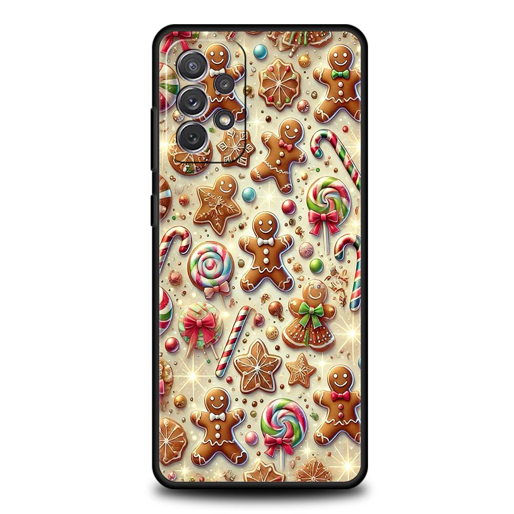 New Year Christmas Phone Case for Samsung Galaxy A13 A15 A22 A23 A25 A31 A32 A33 A35 A41 A51 A52 A53 A55 Soft TPU 5G Shell Capas