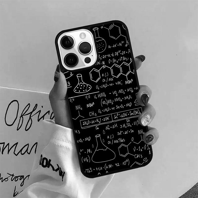 Science Math Physics Formulas Phone Case Cover For iPhone 17 Air 15 16 Pro Max 14 13 12 11 Pro Max Plus Coque