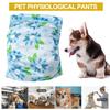 Dog Diaper Wraps Absorbent Waterproof Comfortable Printed Pattern Fastener Tape Breathable Pet Physiological Pants