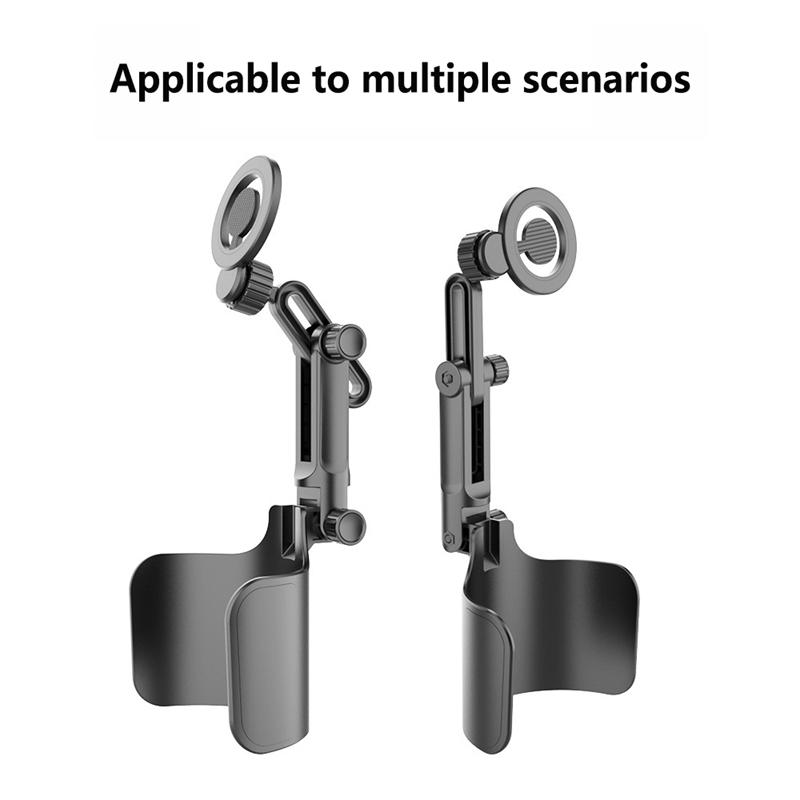 Lenovo Car Phone Mount Selfie Stick Car Cup Holder Magnetic Navigation Mount Multifunctional Telescopic Adjustable Curved Style 7