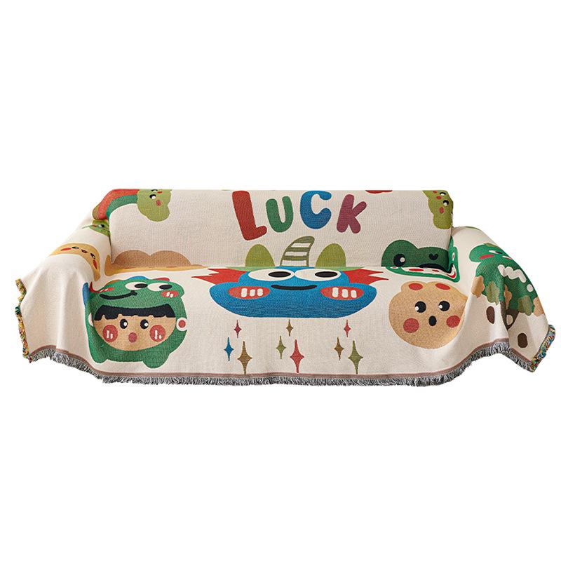 High-End All-Season Anti-Scratch Sofa Cover with Custom Cushion