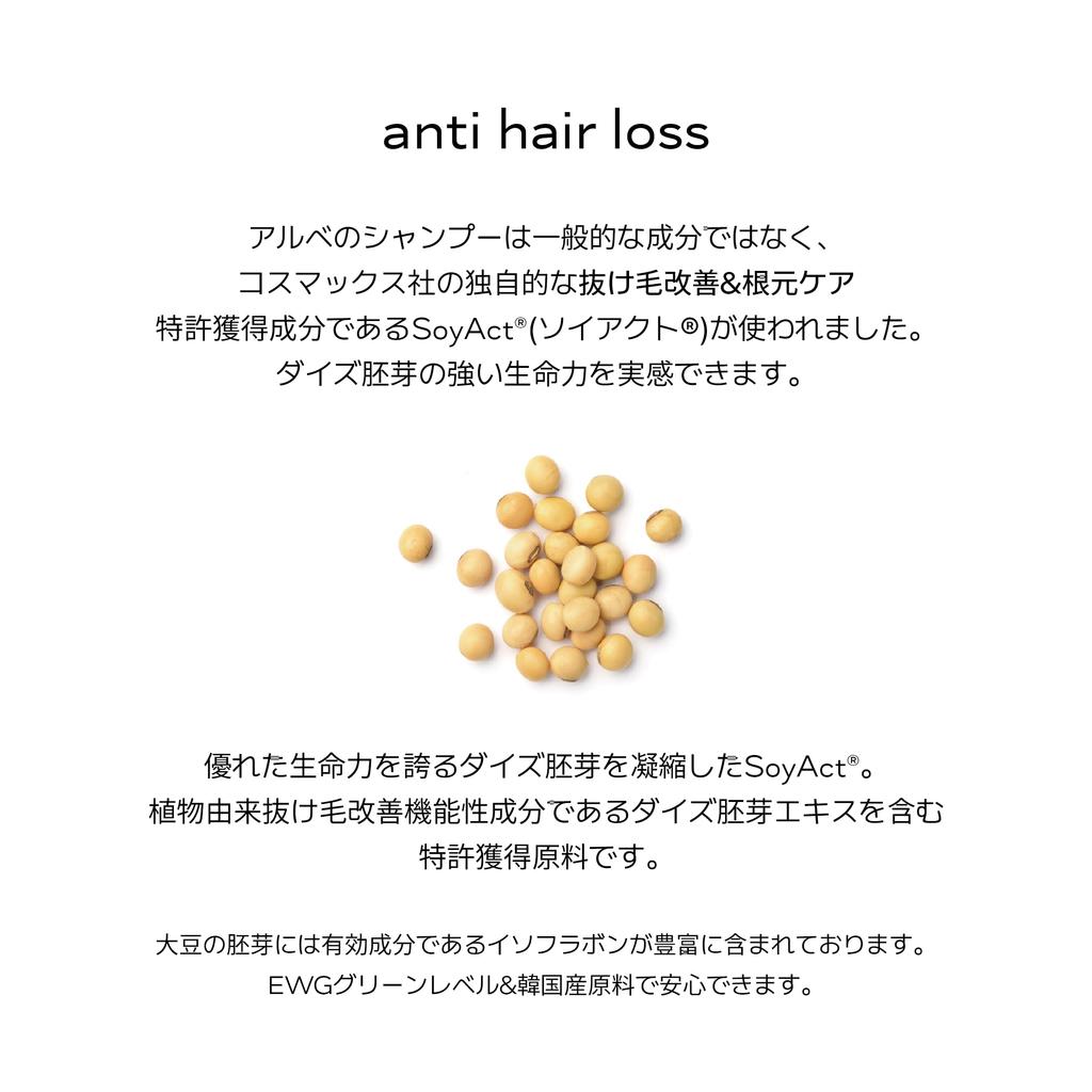Scalp Moisturizing Shampoo Dry Pleasant Scent Cleansing Colorless Mildly Acidic Loss Patented Ingredients Vegan Large Capacity 500ml [Albe]