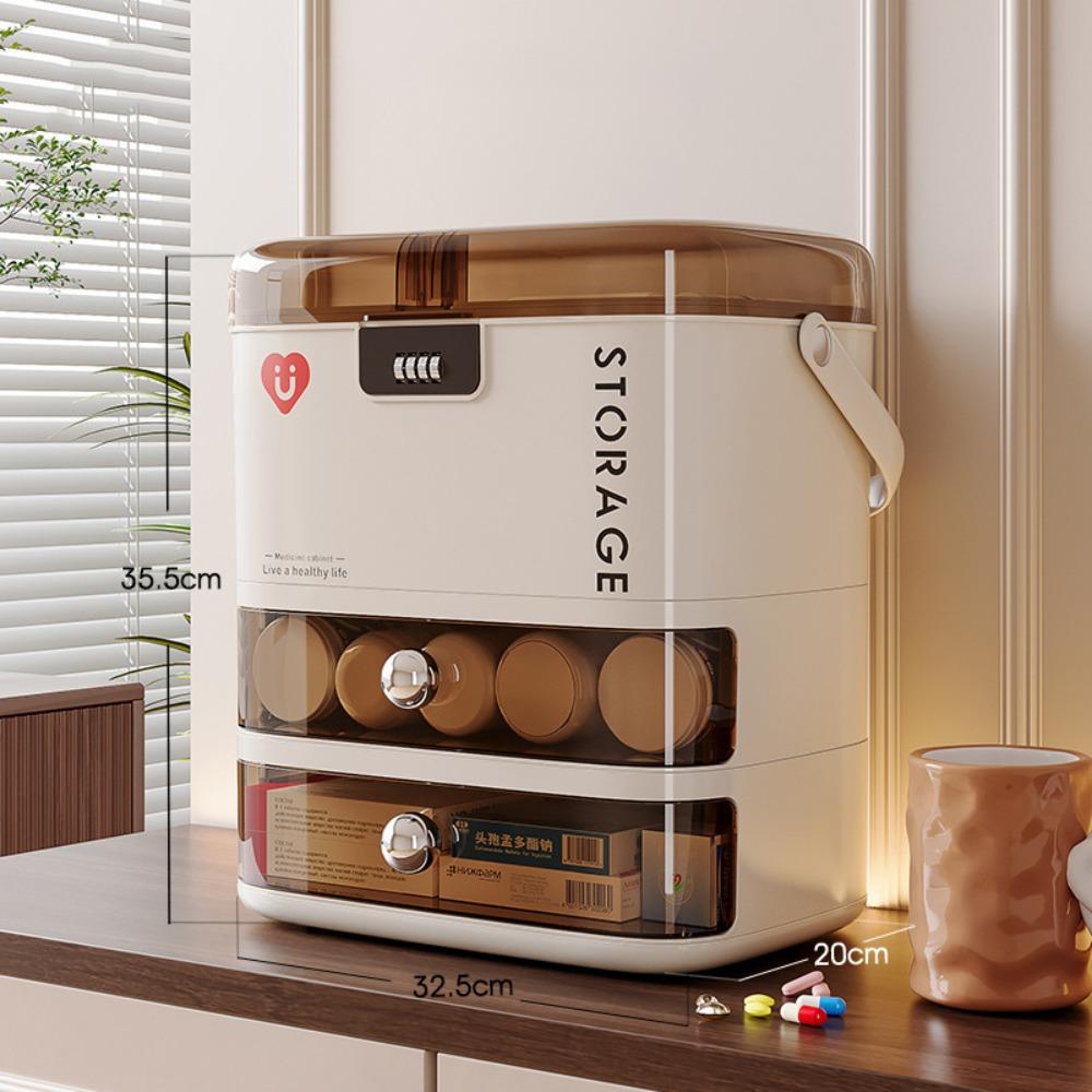 

Органайзер для лекарств большой вместимости, многослойный ящик для хранения таблеток, новая аптечка первой помощи, бытовой 3-Layers