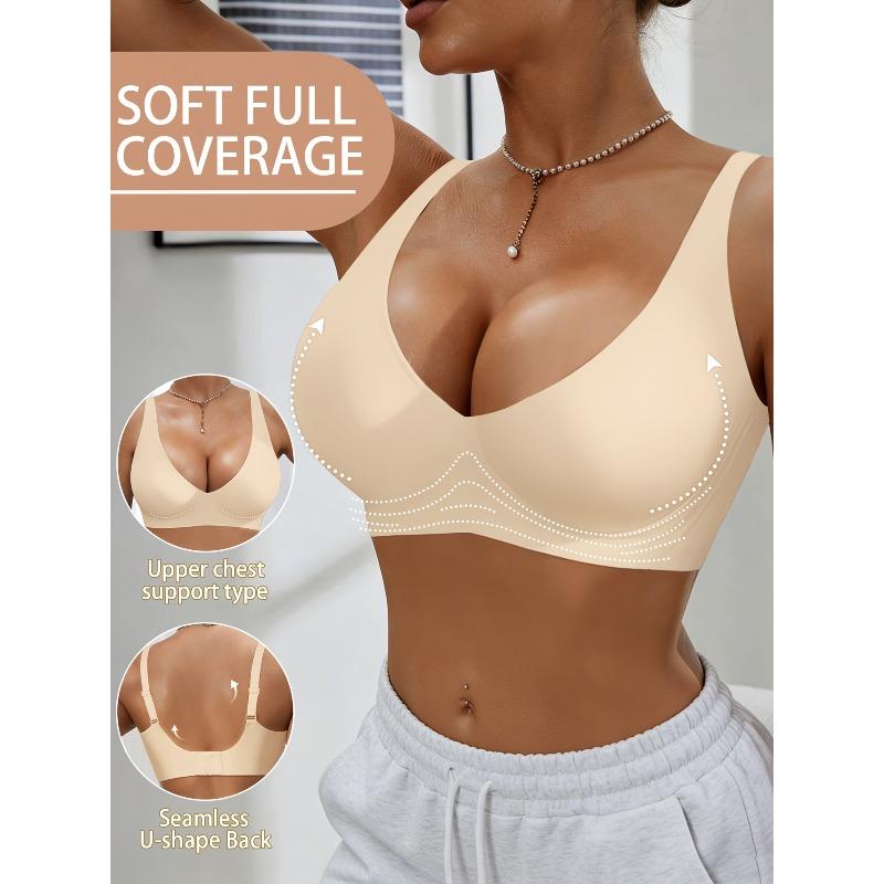 Reggiseno Push-Up da Donna - Coppe Lavabili a Mano per Seno Piccolo Imbottitura Liscia in Gel (Adatto per A/C/Portabicchieri)