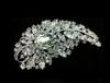 Luxury Full Crystal Exaggerated Broocch Badges For Women Men Elegant Rhinestone Waterdrop Pin  Lady Clothing Coat Corsages