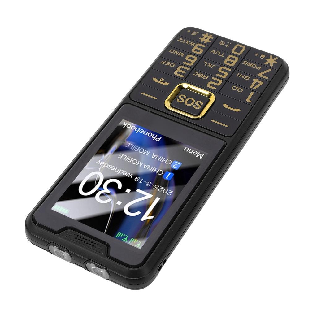 Large Buttons Cell Phone 4G LTE Unlocked with SOS Key 2500mAh Dual SIM MP3 Calling SMS Functions Internet