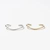 Silver Floe Curve Bangle Bracelet
