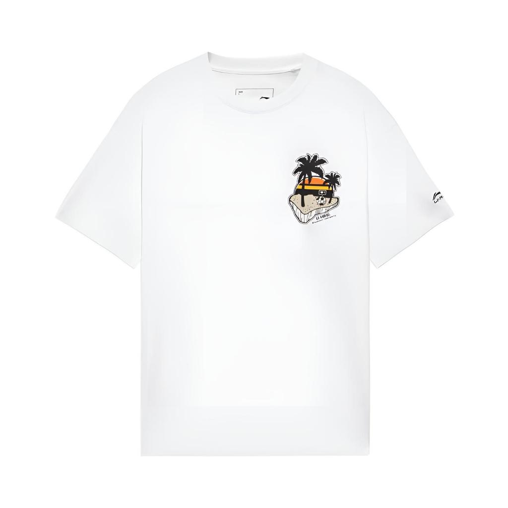 Li Ning Sports Life Collection SS22 T Shirt Unisex Standard White AHSS327-1