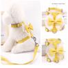 Ensemble harnais et laisse princesse pour chien et chat, harnais en dentelle avec nœud papillon pour animaux de compagnie, gilet, accessoires pour chat, collier réglable et Durable pour chiot, pour la marche